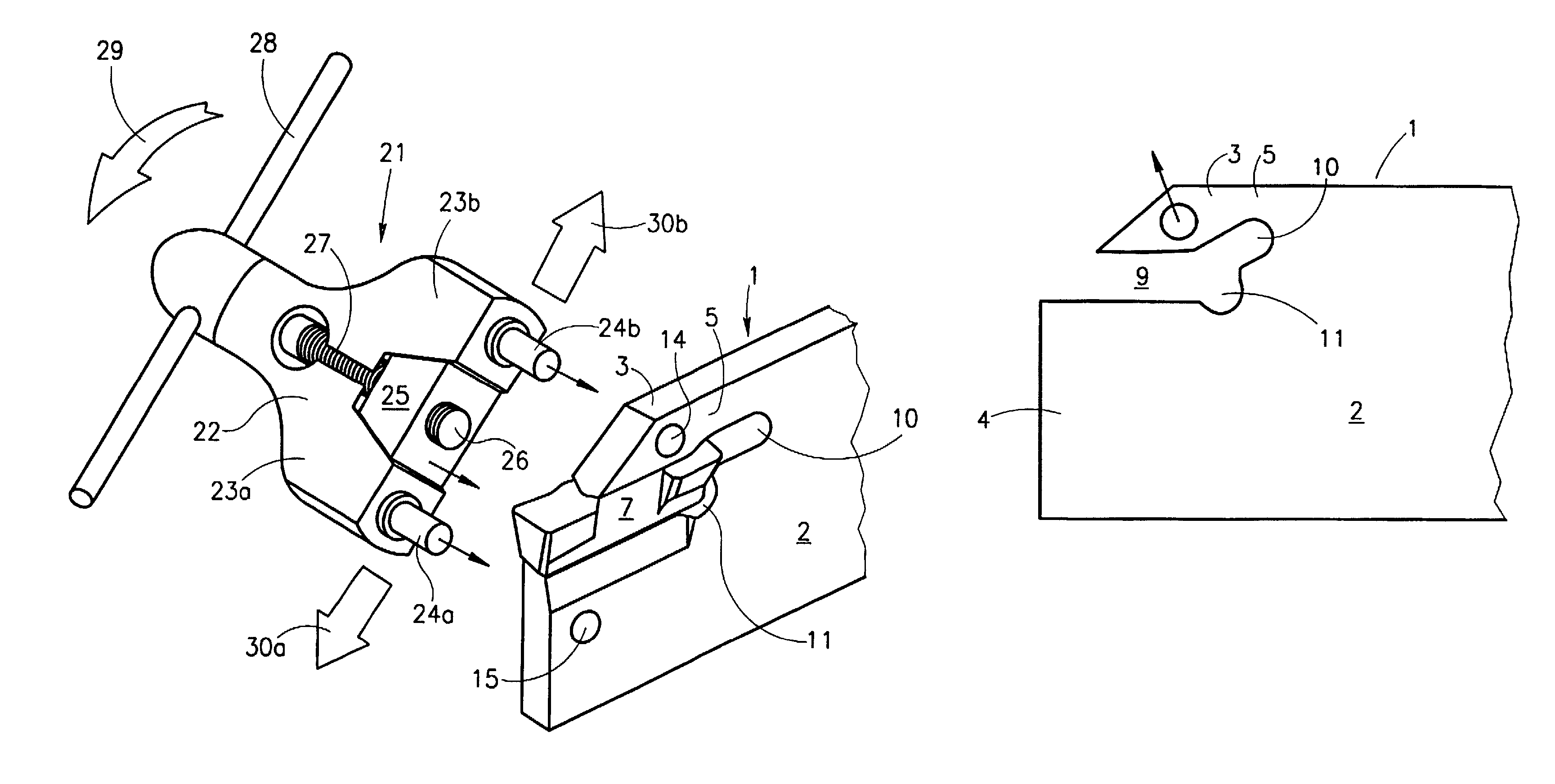 Clamping device for a cutting insert