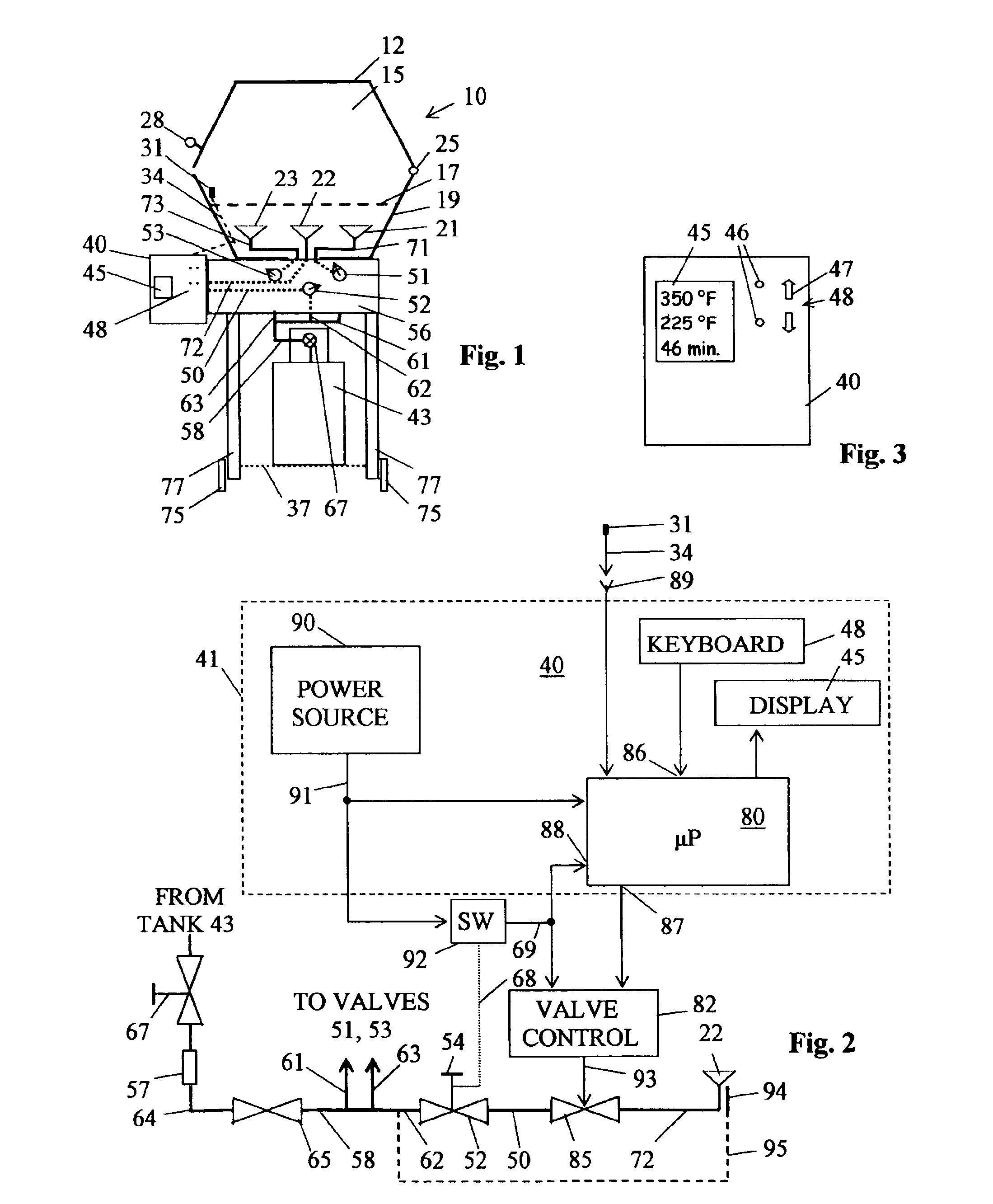Temperature controlled burner apparatus
