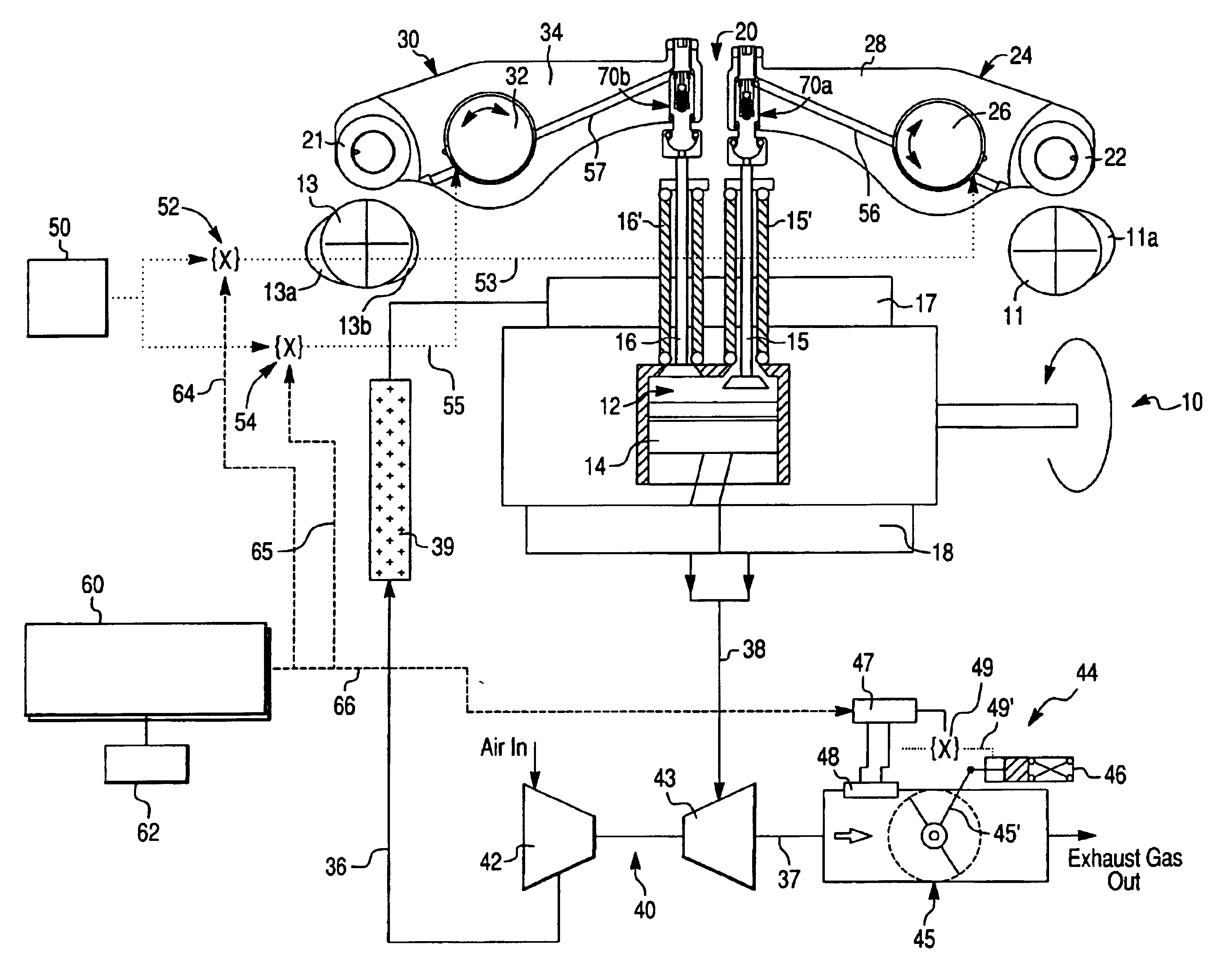 Modal variable valve actuation system for internal combustion engine and method for operating the same