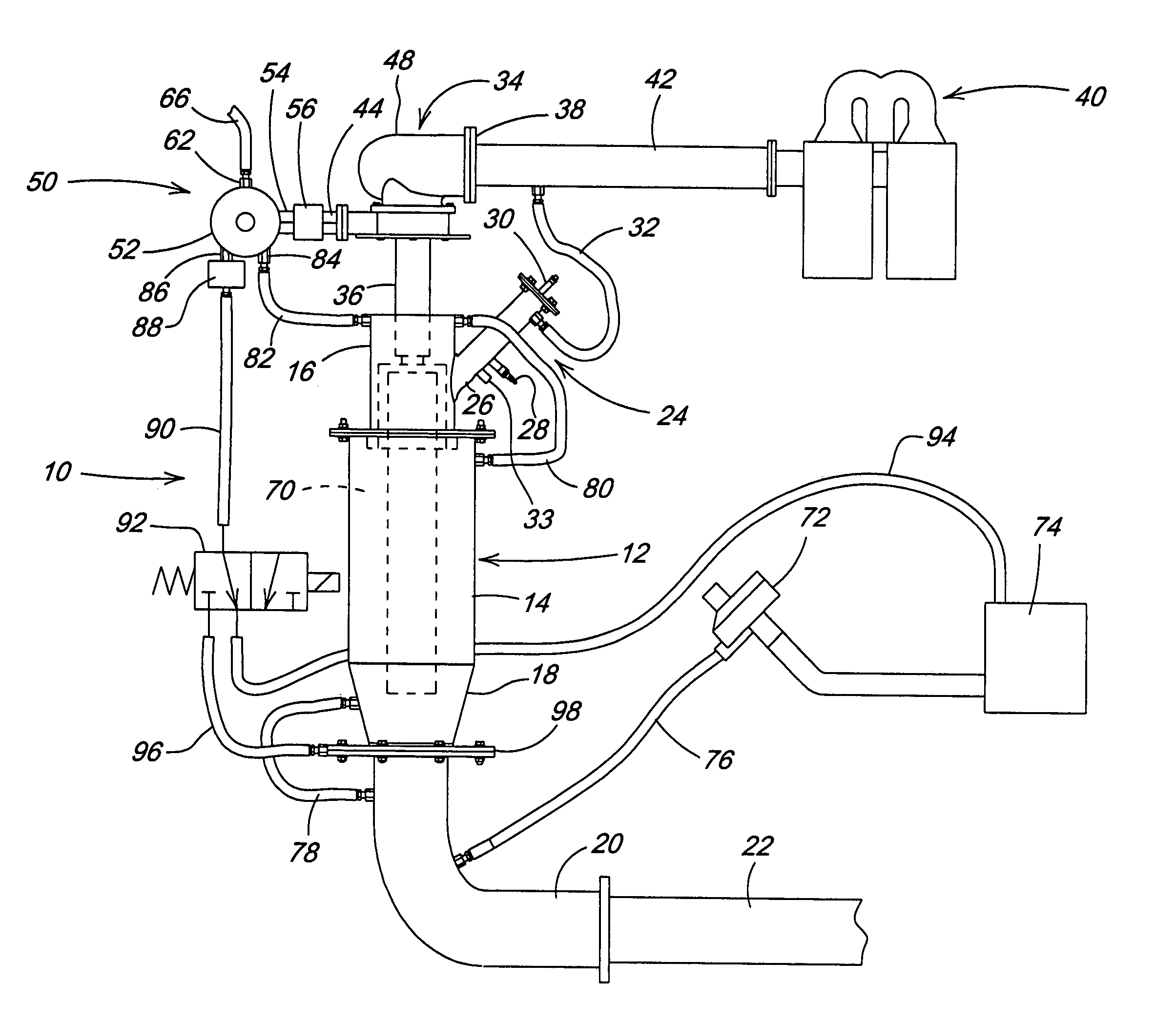 Crop re-hydration system utilizing a direct-fired steam generator having continuous water circulation