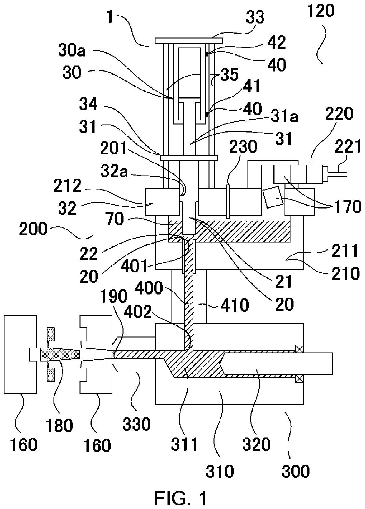 Backflow prevention device of light metal injection device and backflow prevention method of light metal injection device