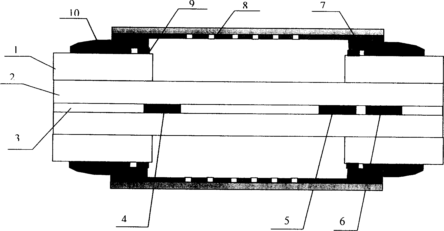 Distributed microstructure optical fiber gas sensing system and sensing method