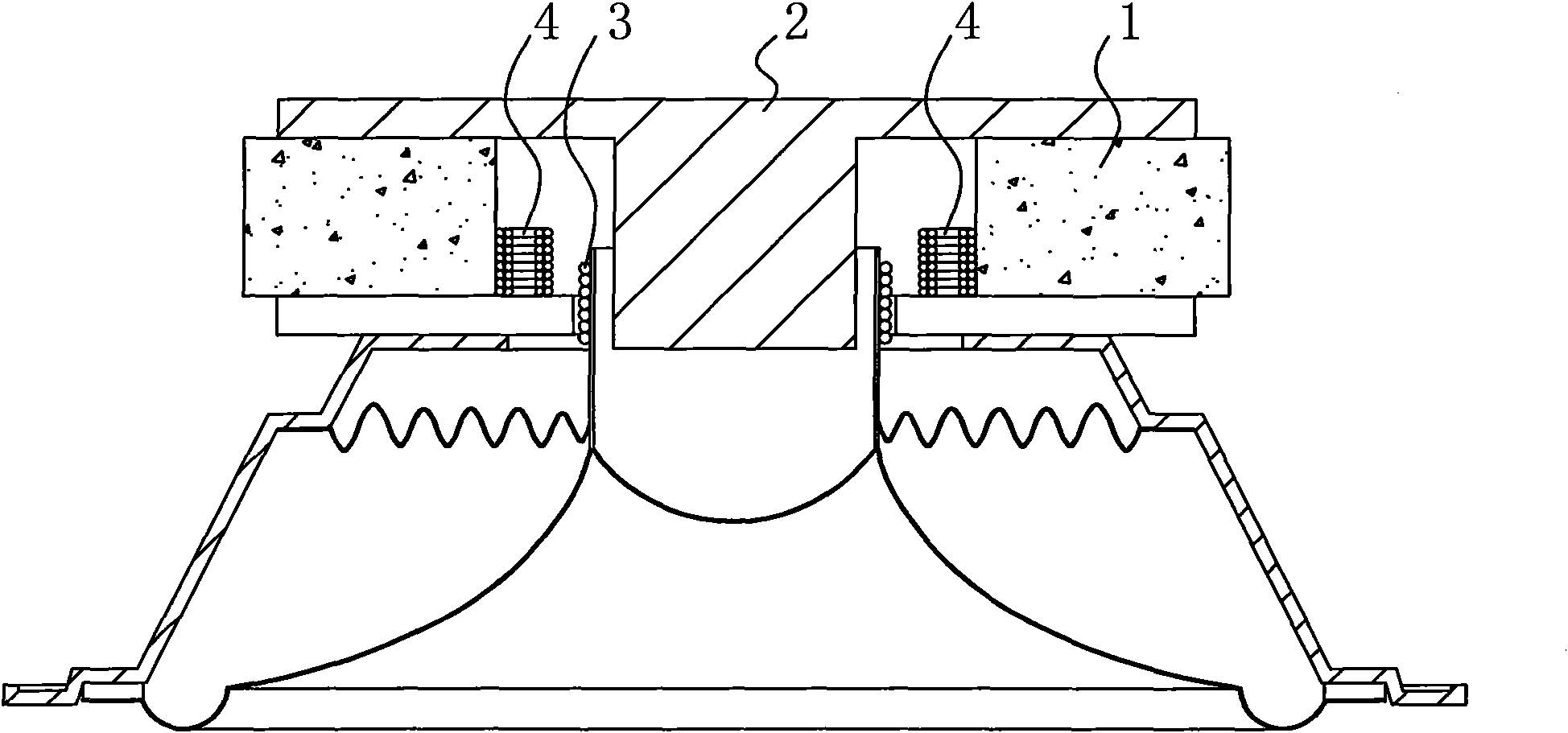Loudspeaker with optimized audio frequency