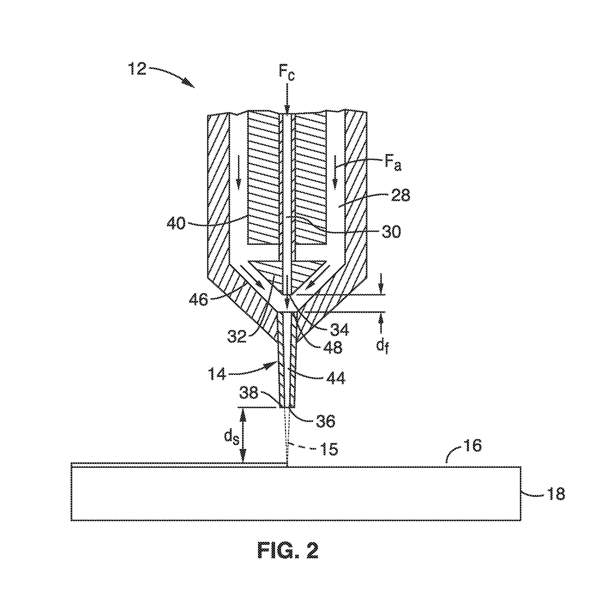 Micro cold spray direct write systems and methods for printed micro electronics