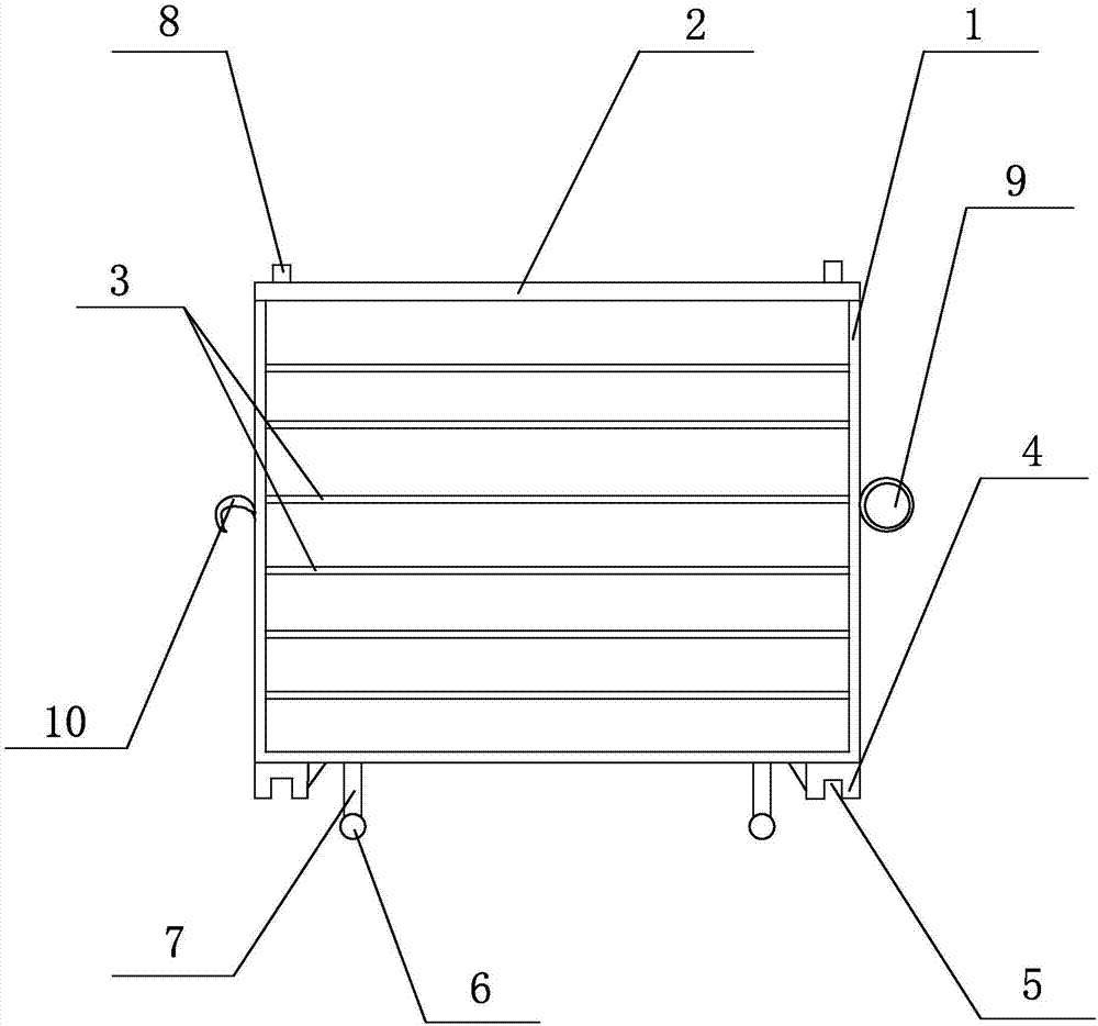 Transferring box for automobile part packing