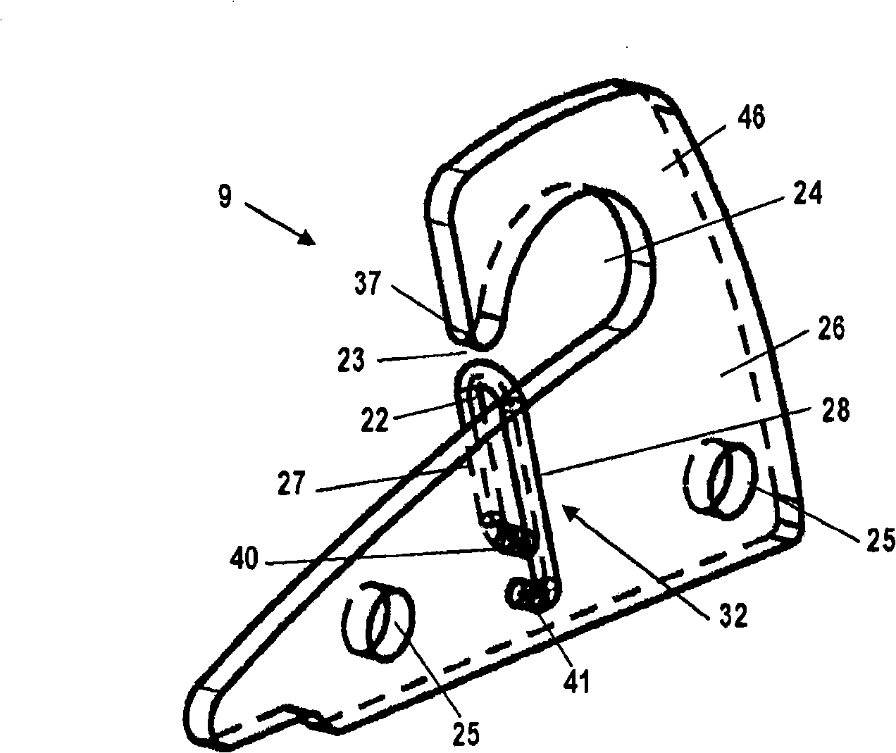 Hook and support assembly