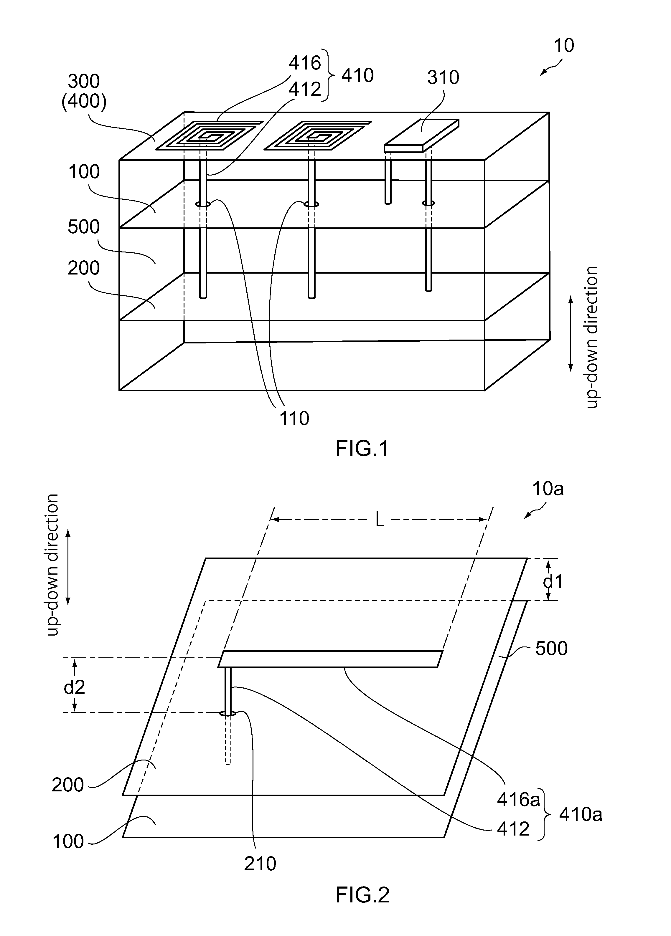 Resonator, multilayer board and electronic device