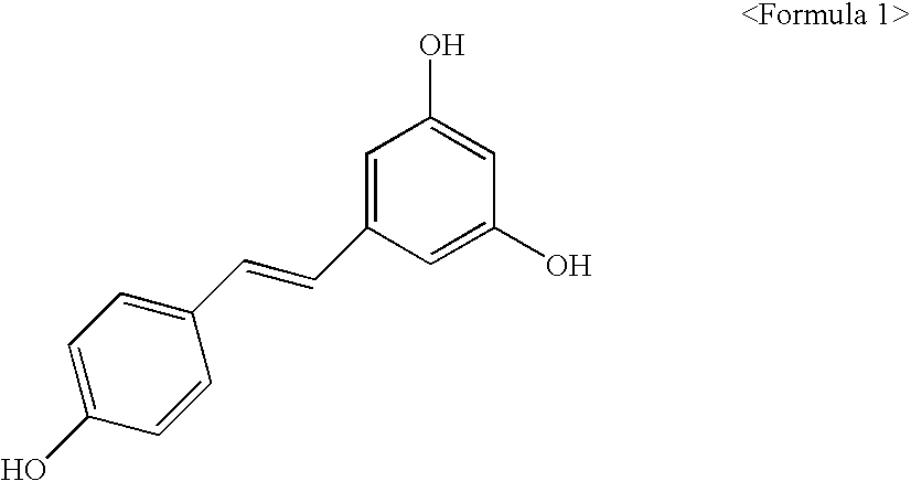 Whitening and antionxidative cosmetic composition containing resveratrol and method for preparing the same