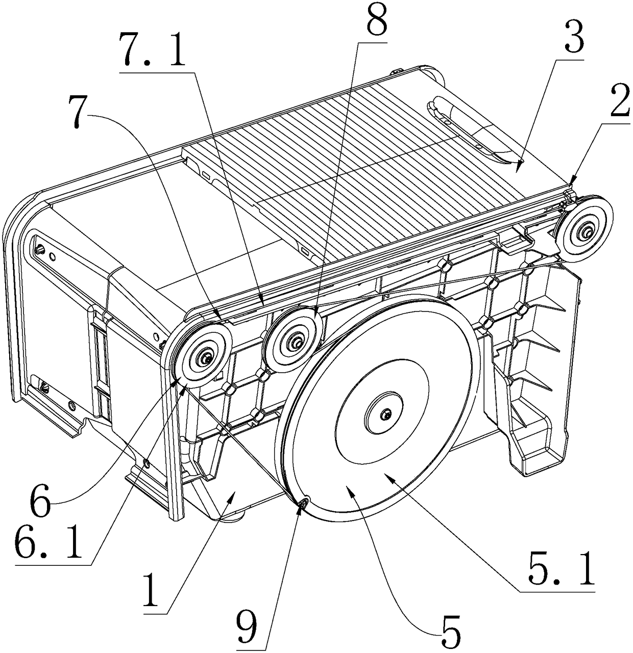 Automatic roller shutter cup holder