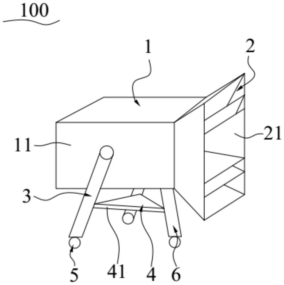 A tripod support composting auxiliary device