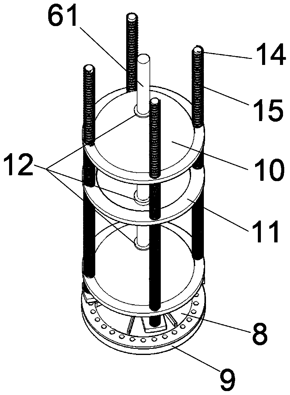 Molding sand treatment device