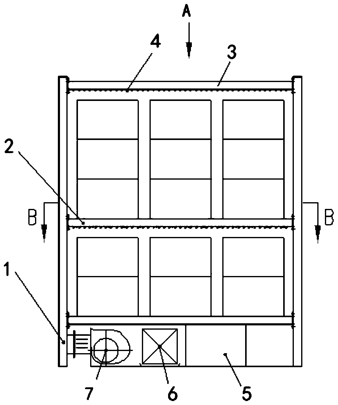 Refrigerating temperature-controlled goods shelf