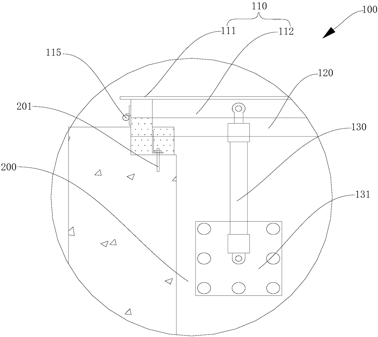 Electric opening and closing lock chamber cover and installation method thereof