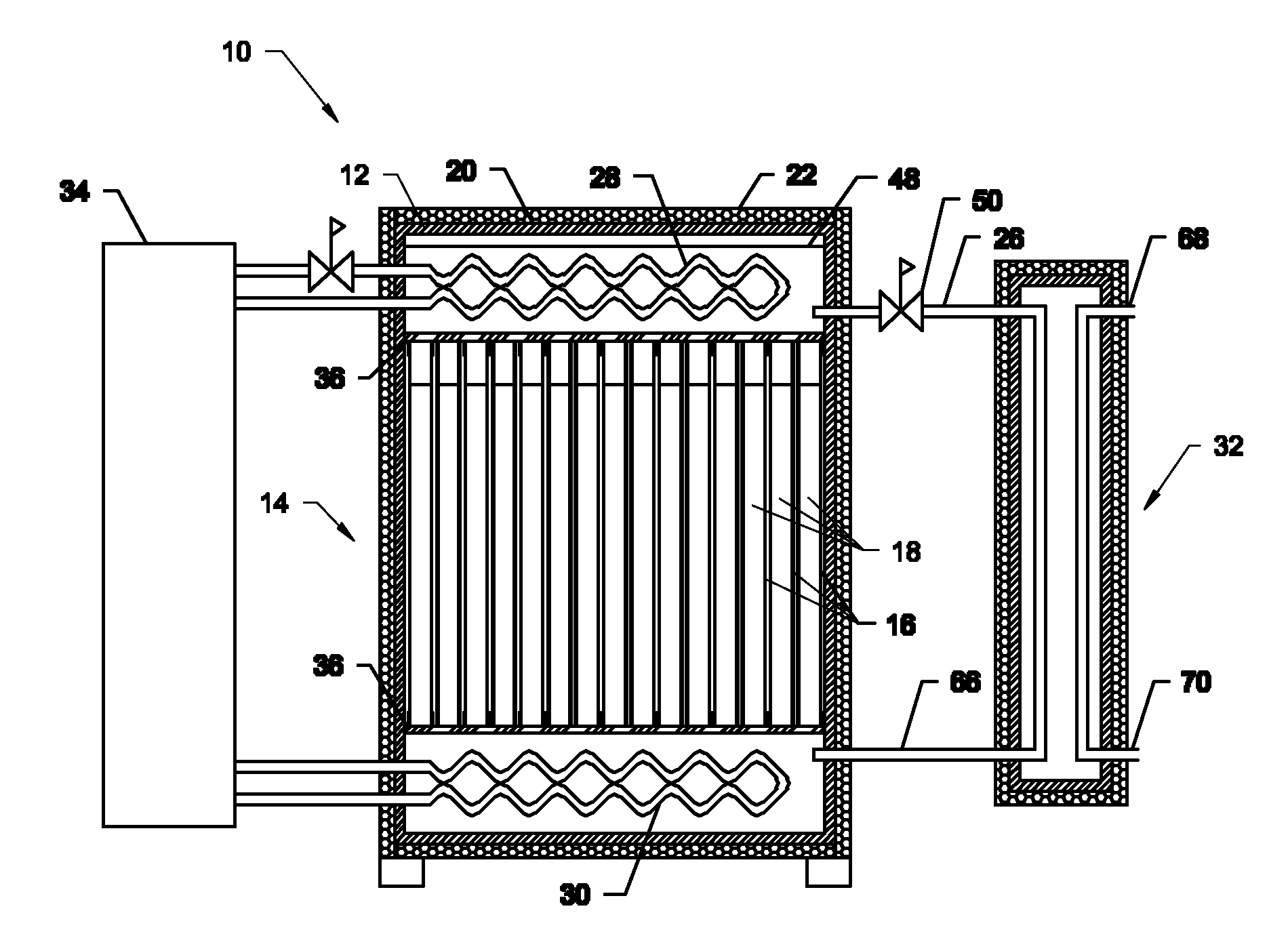 Cooling system with integral thermal energy storage