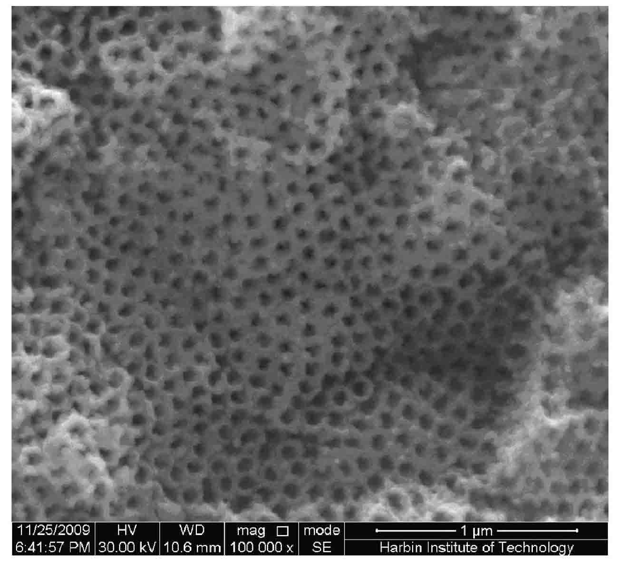 Perovskite-based nanotube array composite material and preparation method thereof