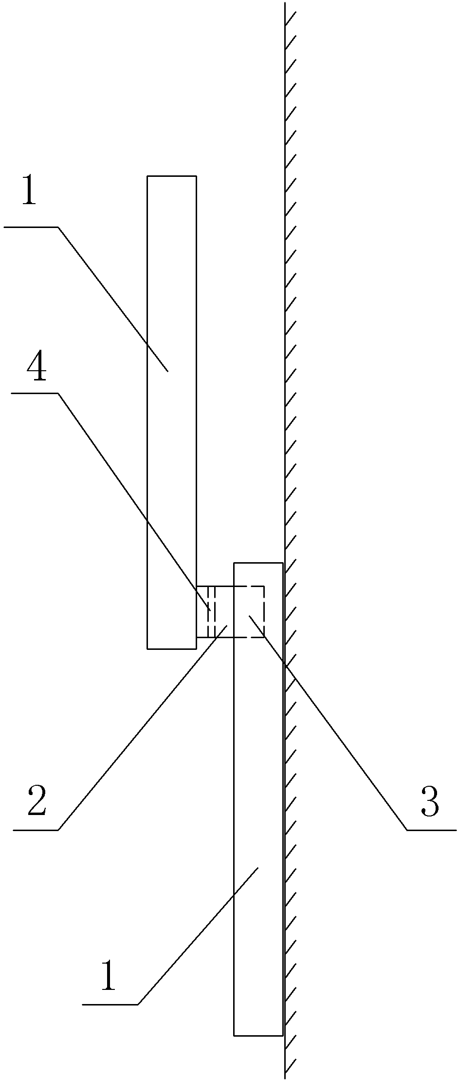 Chair rail in rainscreen system