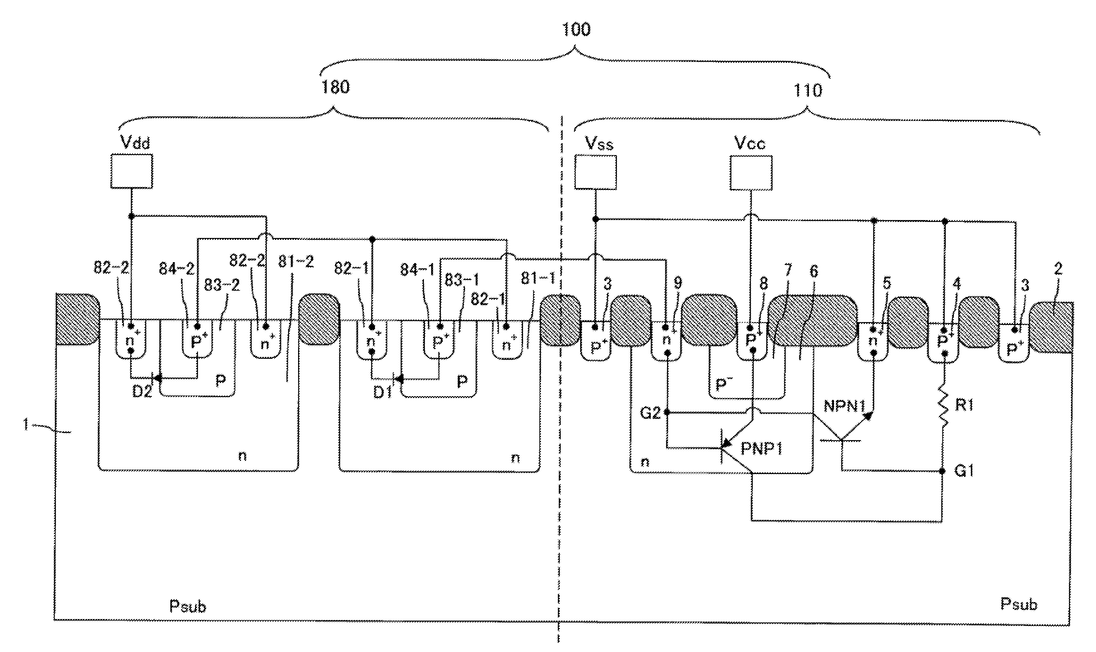 Electro-static discharge protection circuit and semiconductor device having the same