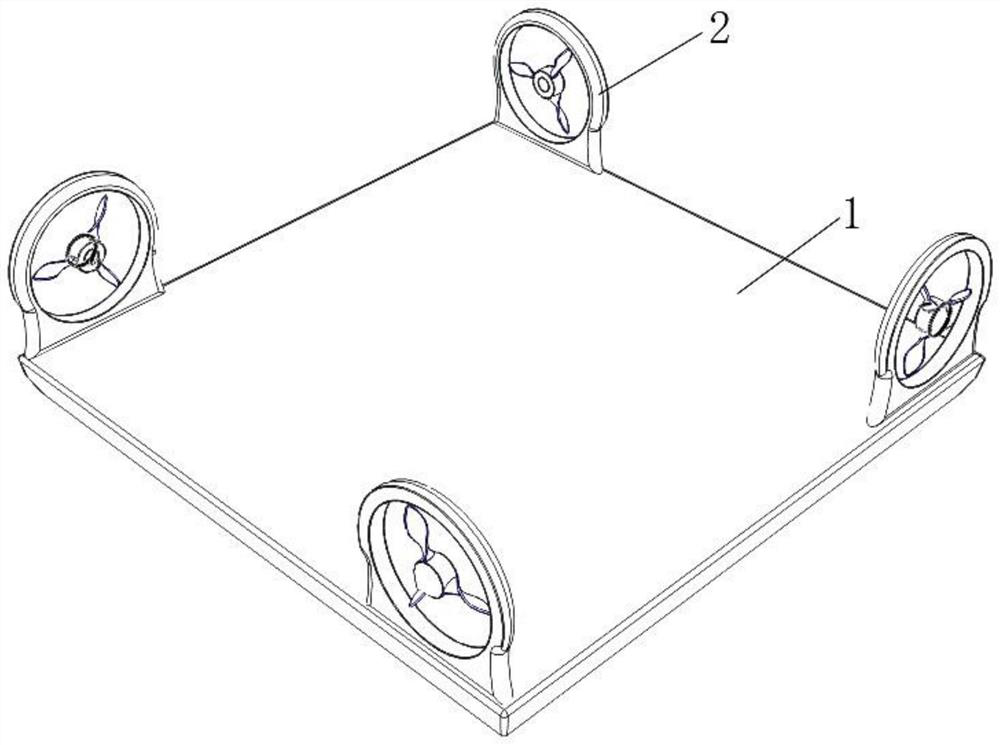 Small four-wheel drive intelligent water surface unmanned ship platform and control method thereof