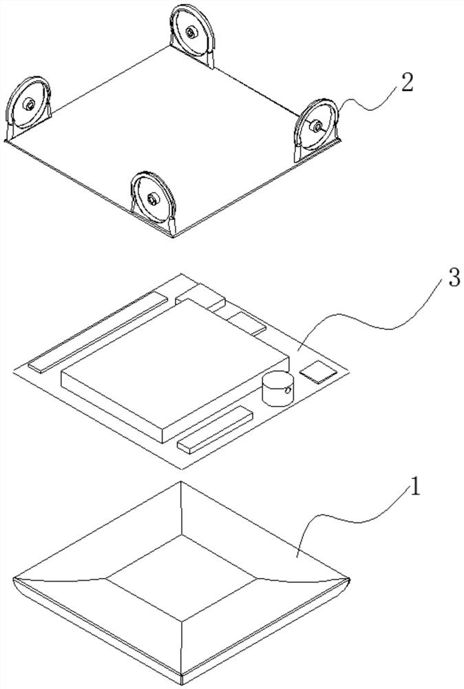 Small four-wheel drive intelligent water surface unmanned ship platform and control method thereof