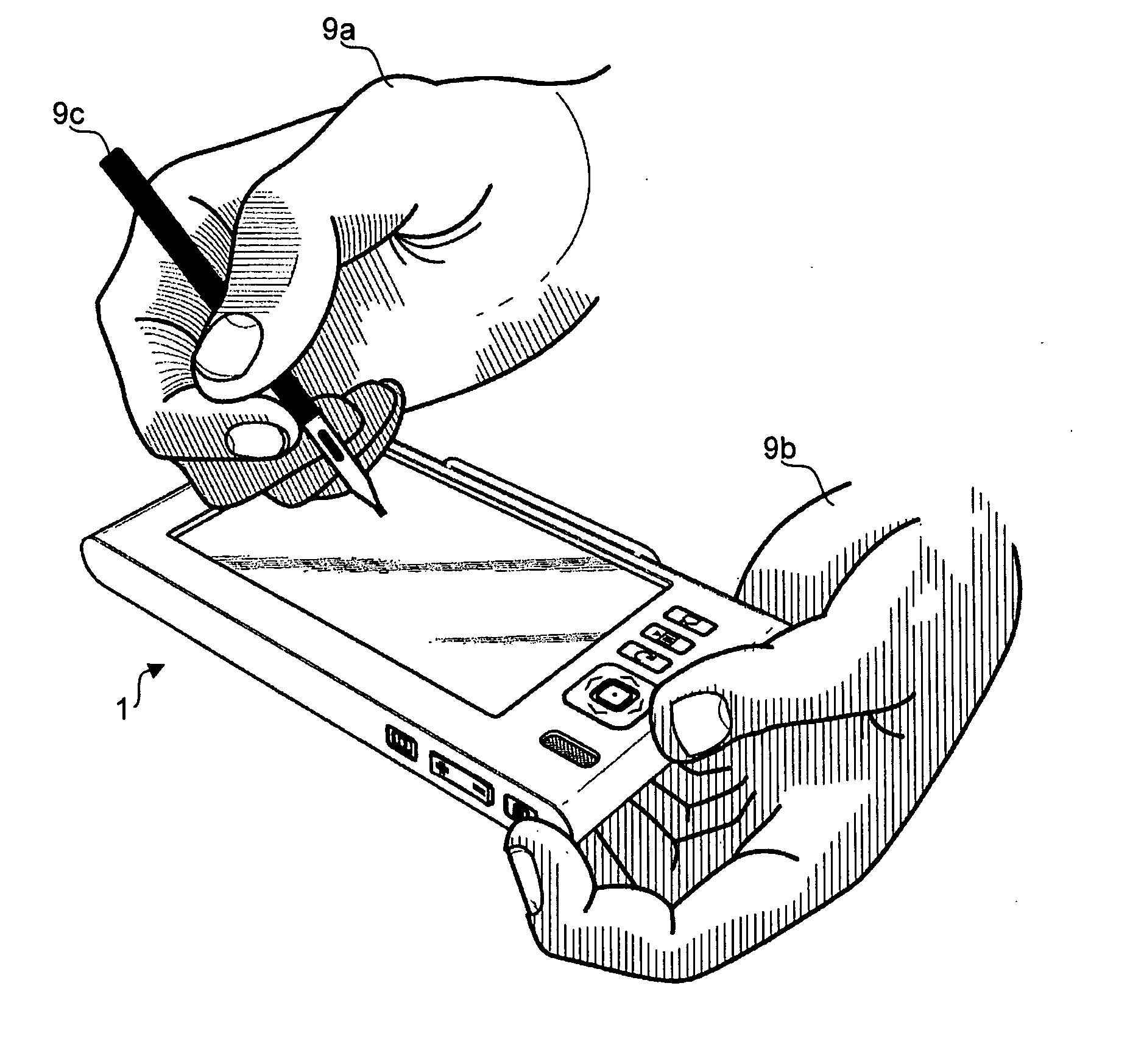 Portable electronic apparatus and associated method