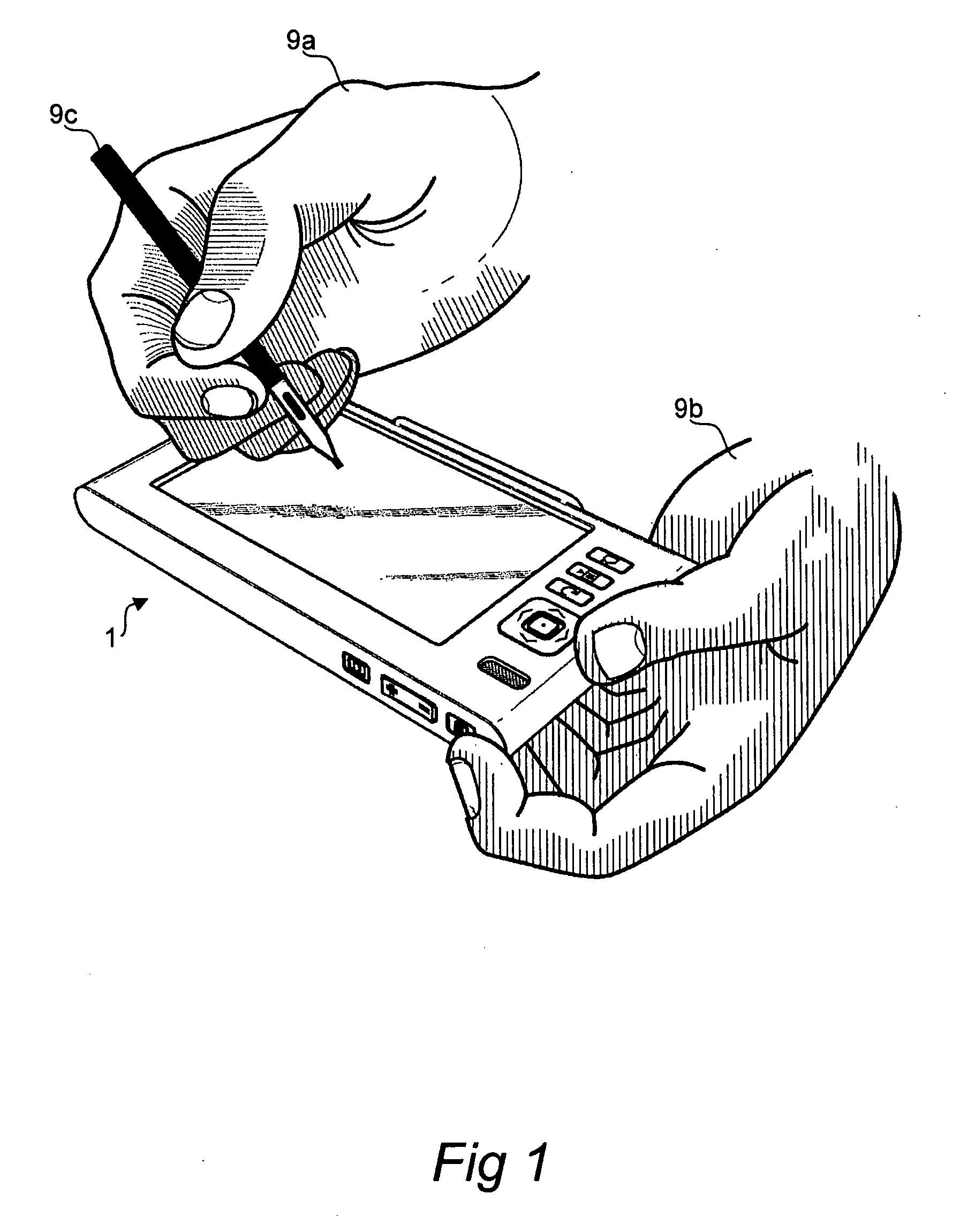 Portable electronic apparatus and associated method
