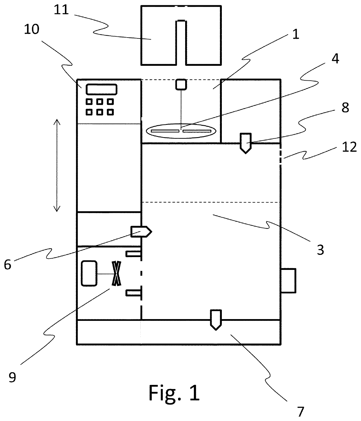 Appliance for preparing chopped-up food cooked in the presence of fat