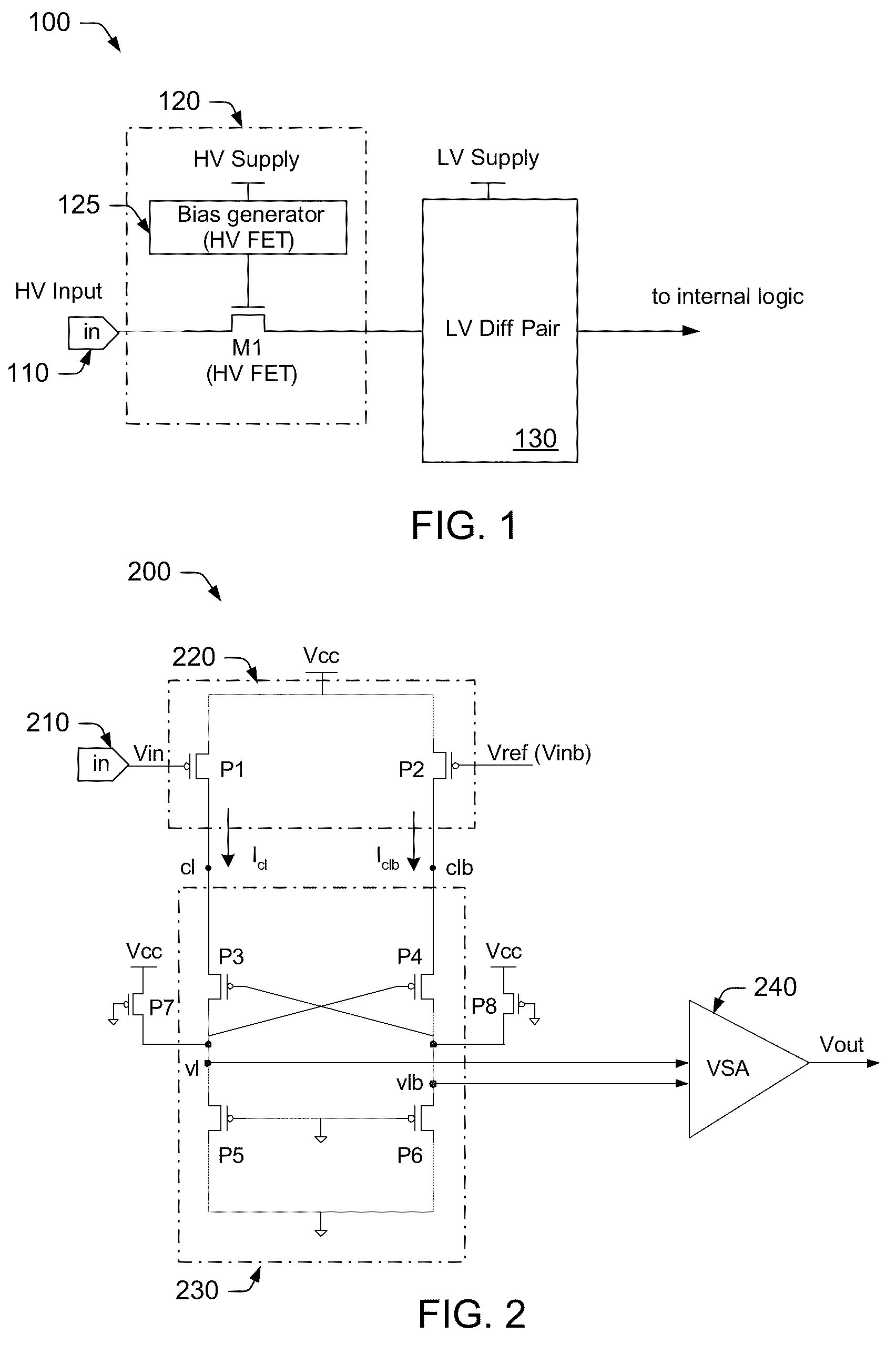 Low voltage interface circuit
