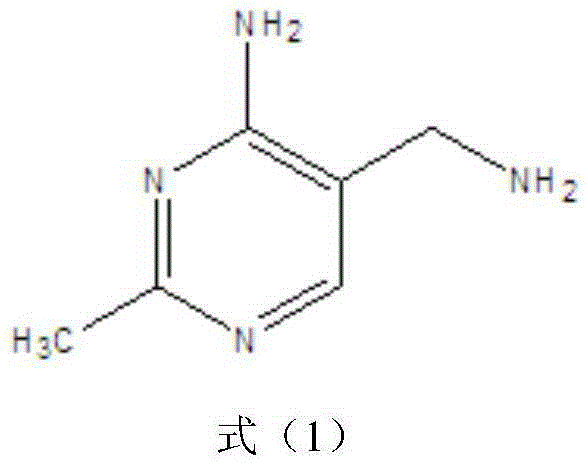 Environmentally friendly preparation method of vitamin B1 key intermediate 2-methyl-4-amino-5-aminomethylpyrimidine