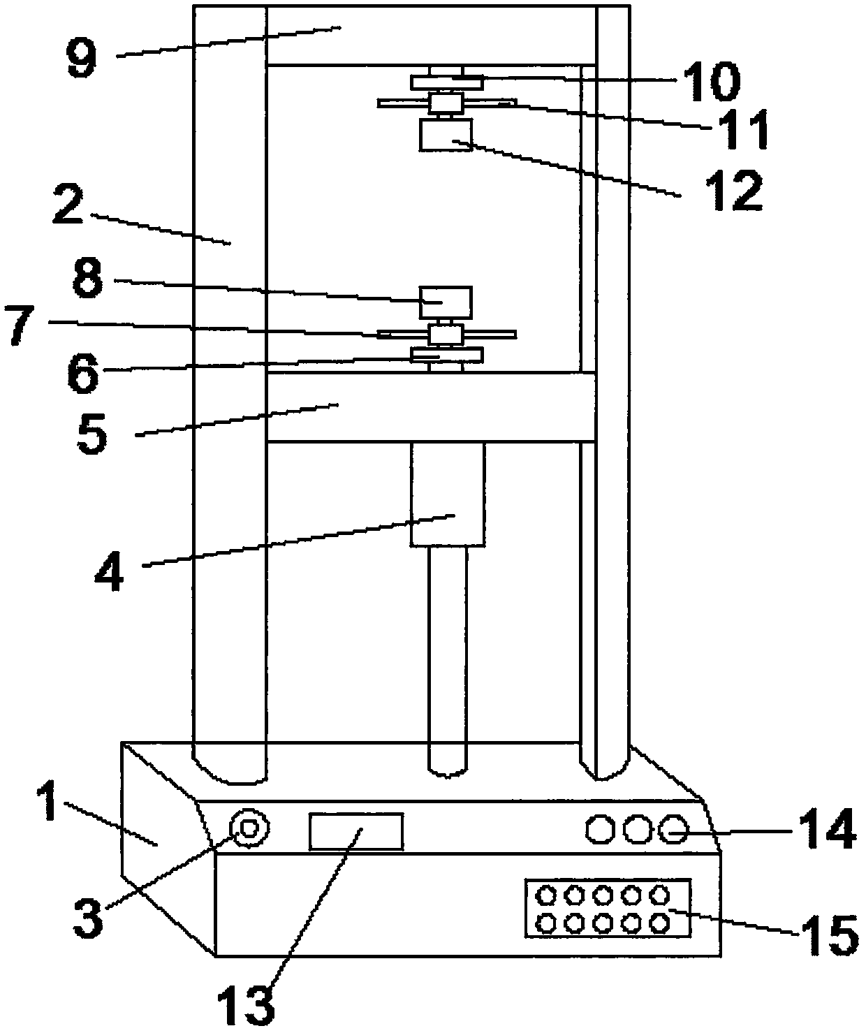 Copper bar tensile force testing machine