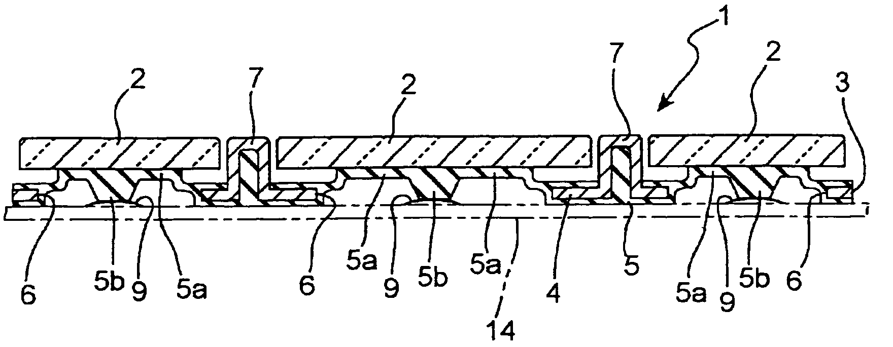 Key unit with reinforcing plate