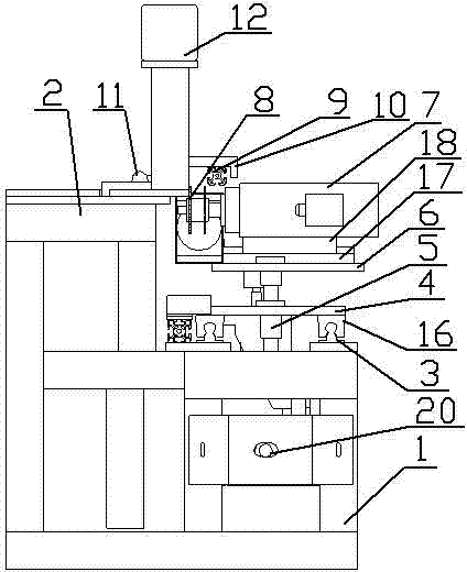 Wood board grooving device