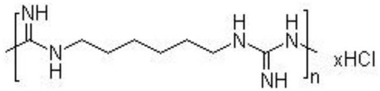 Compound polyhexamethylene biguanide hydrochloride disinfectant and preparation method thereof