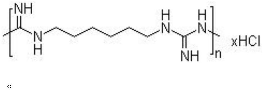 Compound polyhexamethylene biguanide hydrochloride disinfectant and preparation method thereof