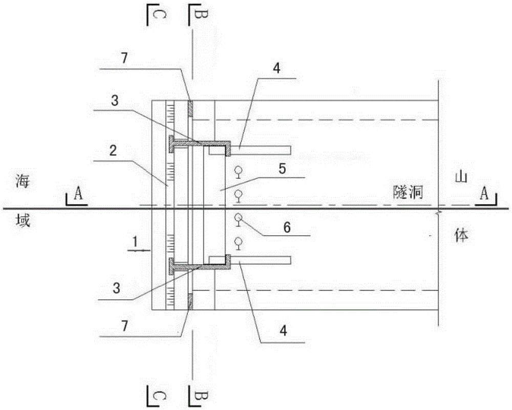 Easy-to-assemble and disassemble water retaining device for tunnel mouth of power plant circulating water system and its construction method