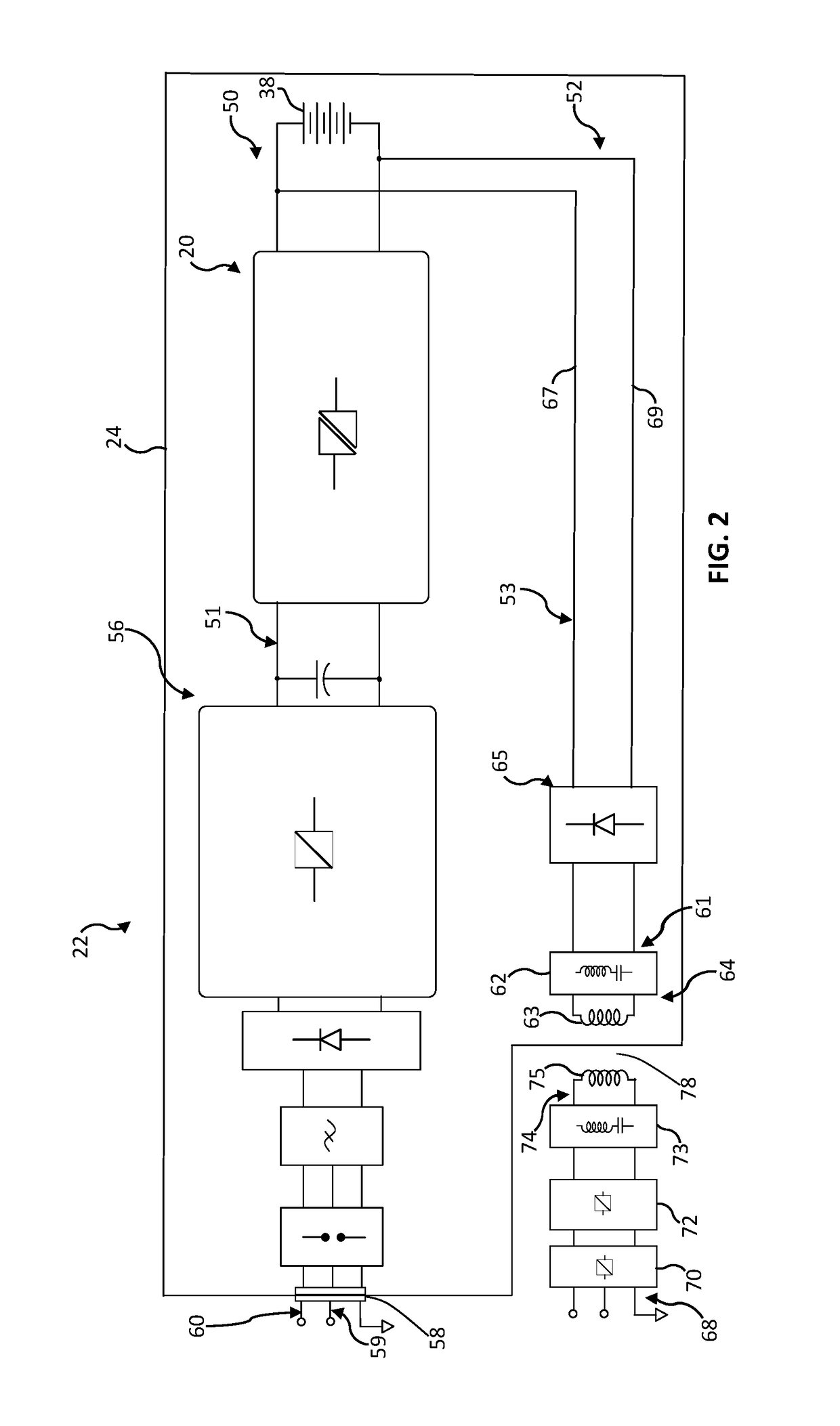 Inductive and conductive onboard charging systems