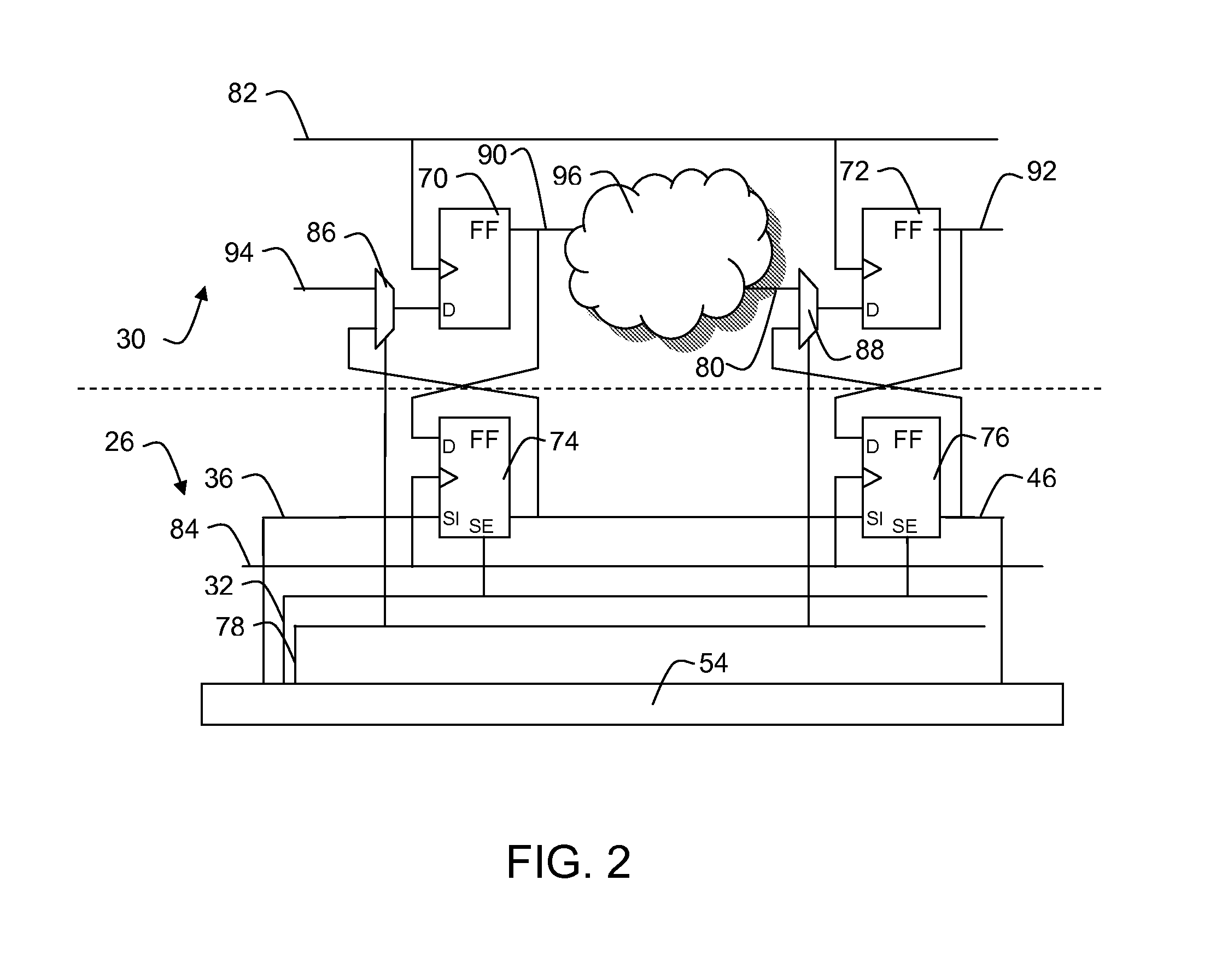 Logic built-in self-test system and method for applying a logic built-in self-test to a device under test