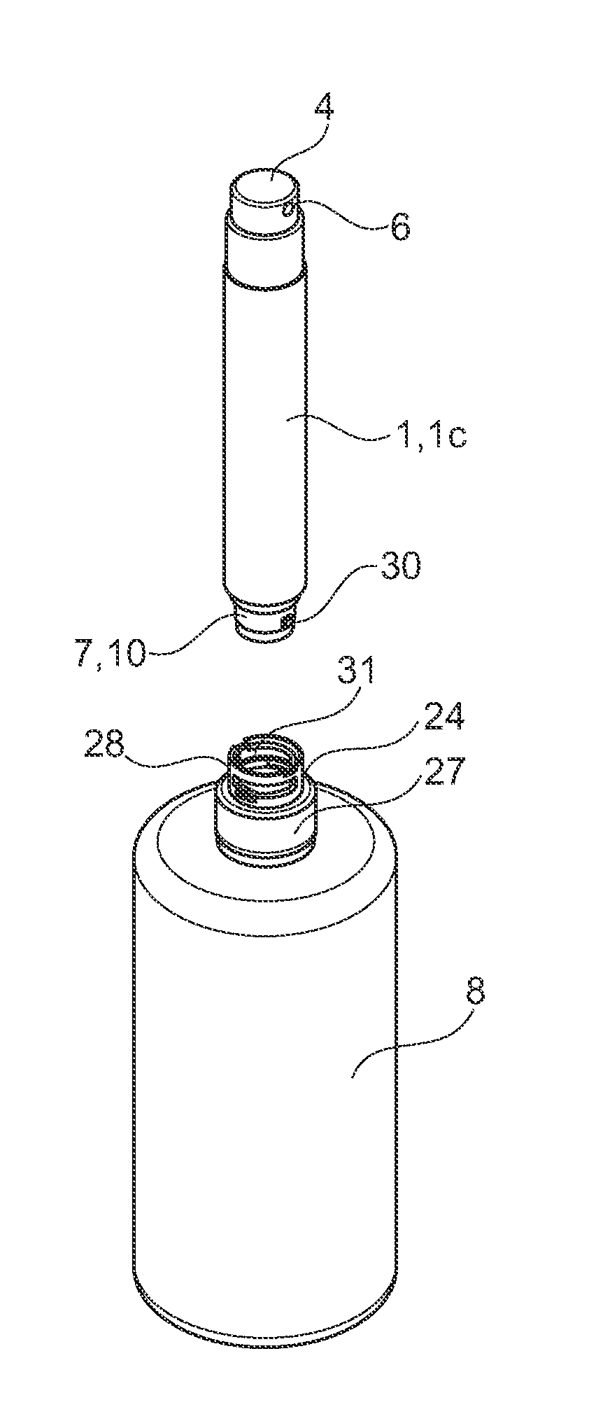Fillable Bottle For Dispensing A Fluid Product