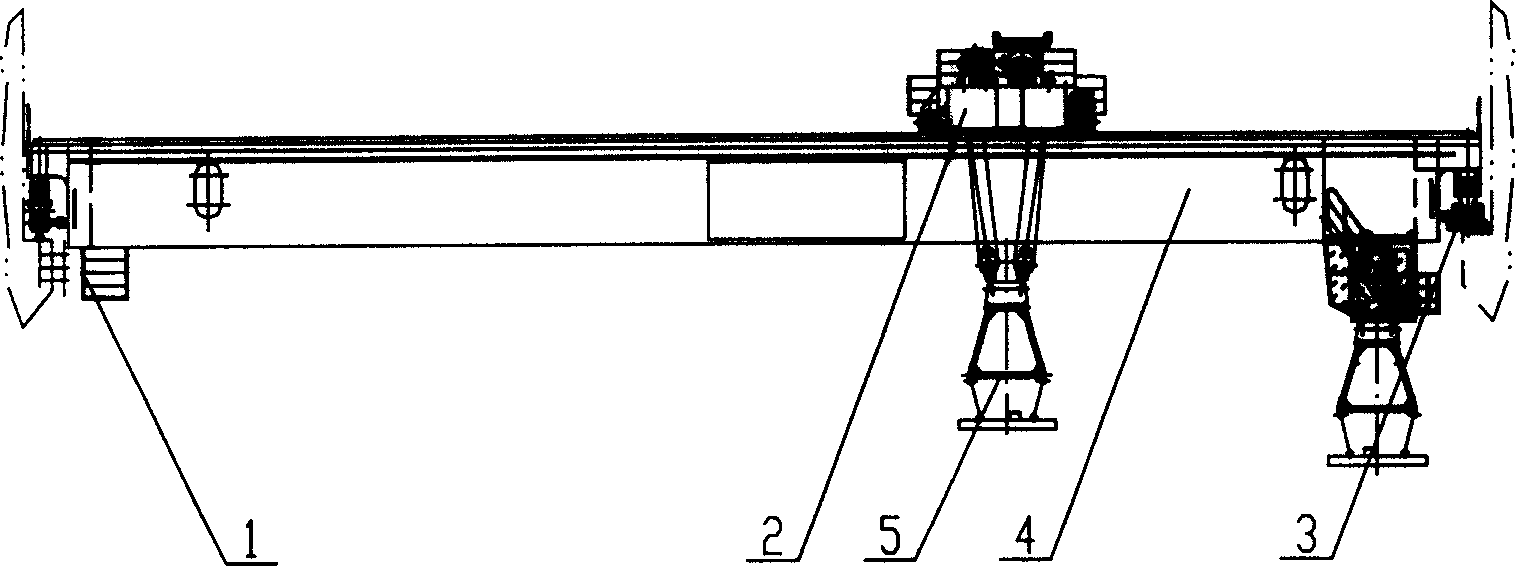 Method for preventing swinging of beam hanging and steel plate during starting and braking of electromagnetic beam hanging crane