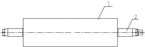 Guide roller of vertical aluminum foil slitter and production method thereof