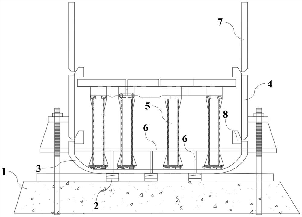 A kind of staggered installation method of the lower furnace shell of a hot blast furnace and the equipment in the furnace