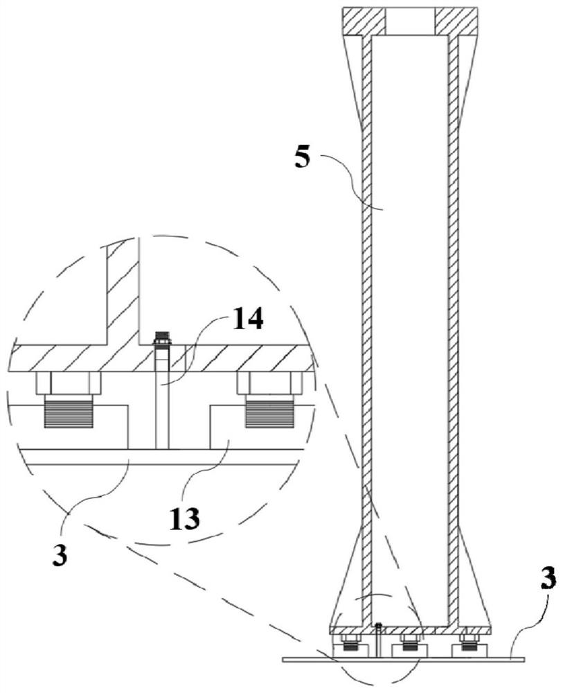 A kind of staggered installation method of the lower furnace shell of a hot blast furnace and the equipment in the furnace