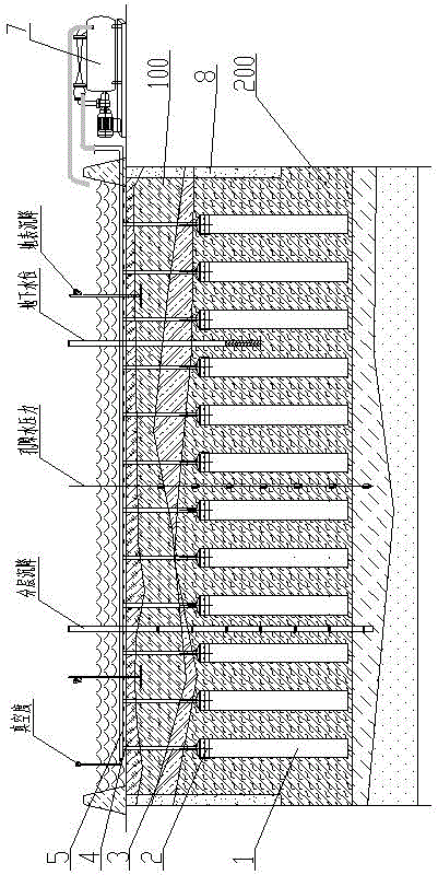 Grading loading method for variable-stress path well point plastic drainage vacuum preloading seepage consolidation