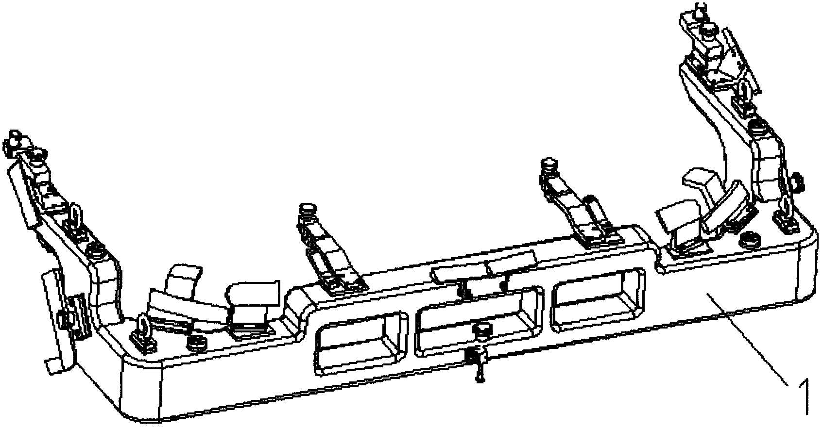 Light-weight measuring tool using carbon fiber material as measuring tool skeleton