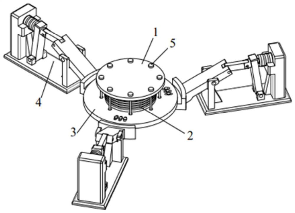 Vibration isolation device with self-resetting function and assembling method thereof