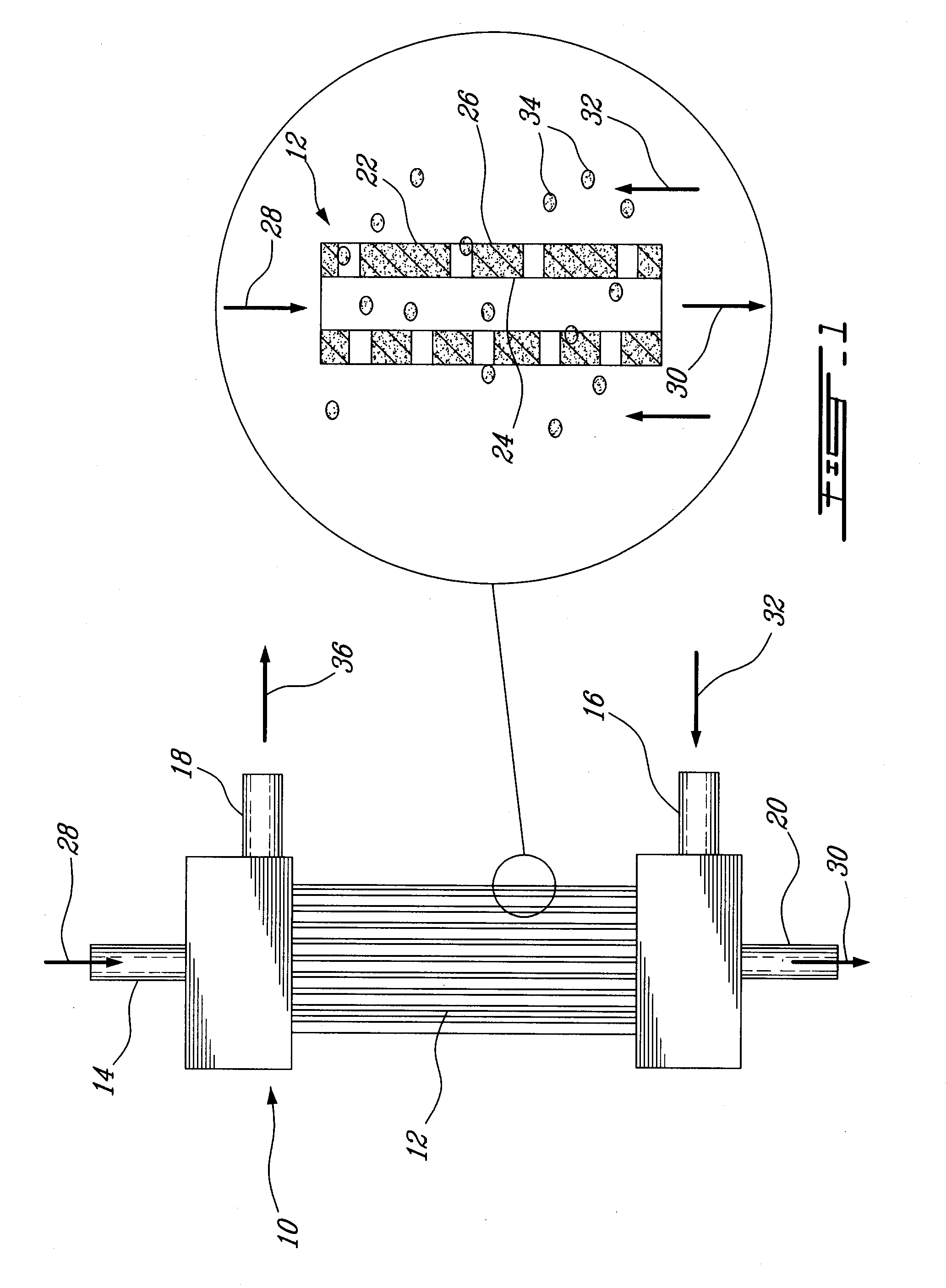 Process for treating pulp mill condenstates using a hollow fiber contactor