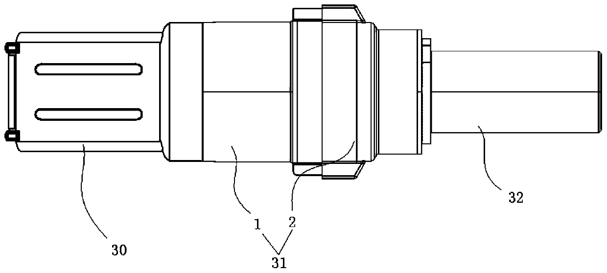 Transmission mechanism for electric tool with axial locking function