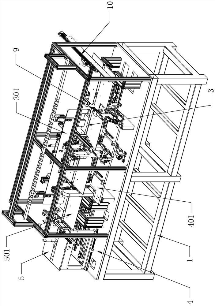 Automatic elastic band threading machine for covers