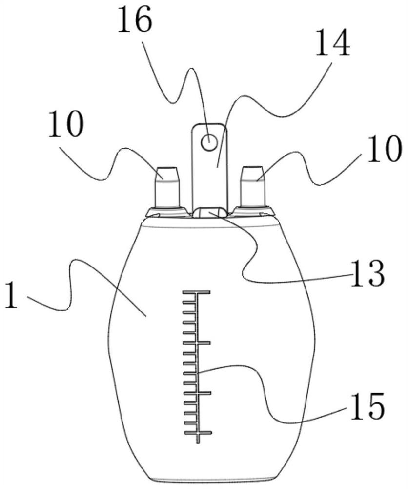 Drainage bottle storage device