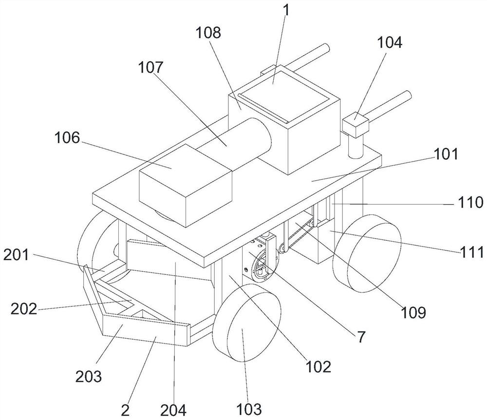 Road surface fallen leaf sweeping device capable of switching dry and wet cleaning modes