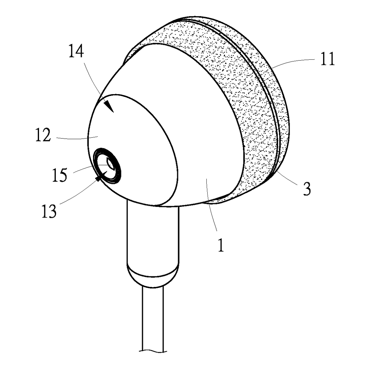 Earphone capable of reducing pressure in ear canal and providing enhanced sound quality and method for making the same